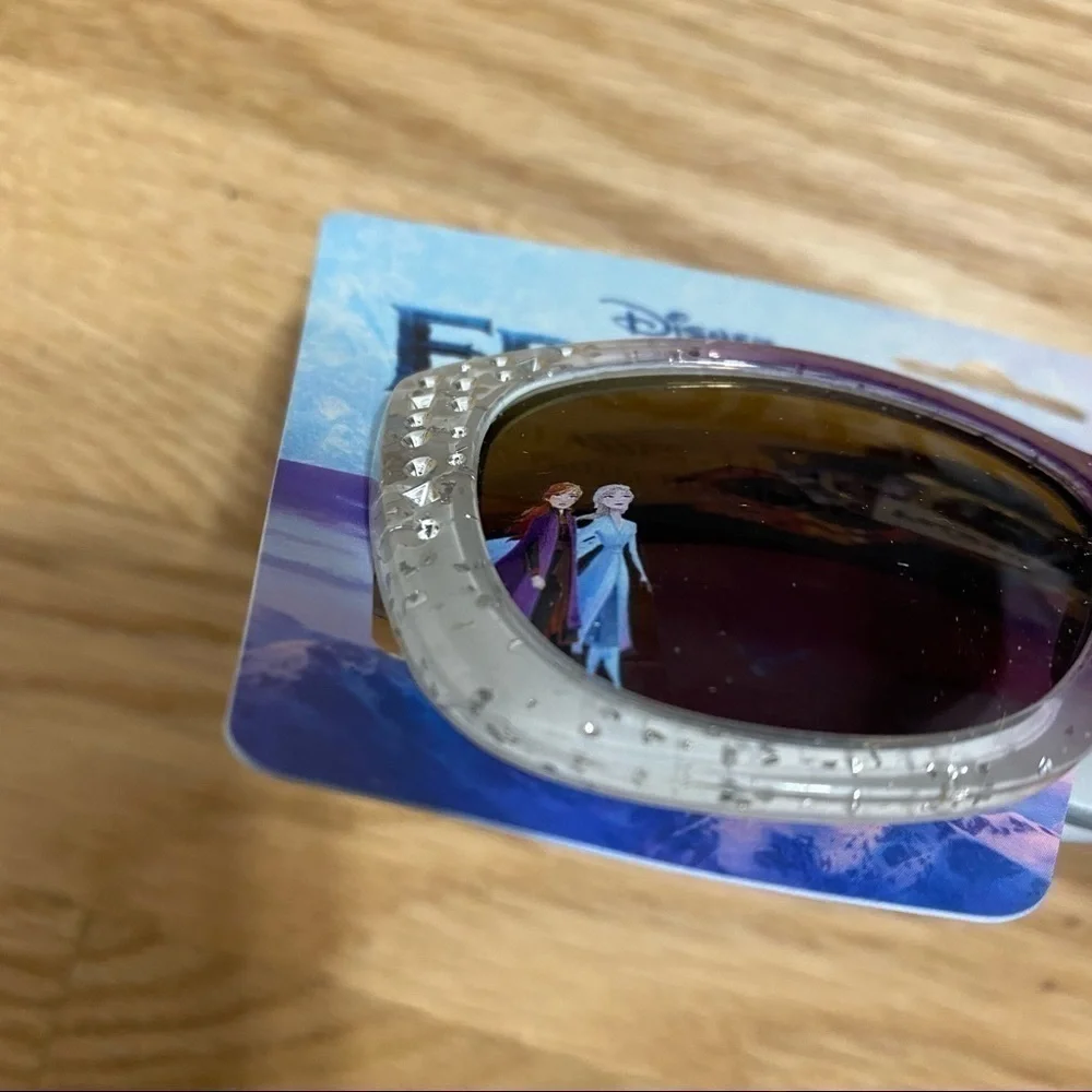 Frozen Disney Rhinestone Sunglasses Girls Kids NWT Elsa Anna Purple